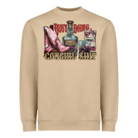 Mushroom busy doing cowgirl shit liquor boots cigarette Heavyweight Sweatshirt - NancyCooperArtShop