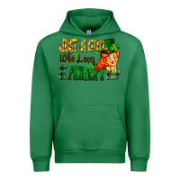 Emerald Just a girl who loves St. Patrick's Day Urban Hoodie - FaDigitalArtStudio