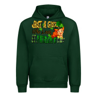 Forest Green Just a girl who loves St. Patrick's Day Urban Hoodie - FaDigitalArtStudio