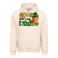 Sandshell Just a girl who loves St. Patrick's Day Urban Hoodie - FaDigitalArtStudio