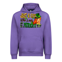 Tulip Just a girl who loves St. Patrick's Day Urban Hoodie - FaDigitalArtStudio