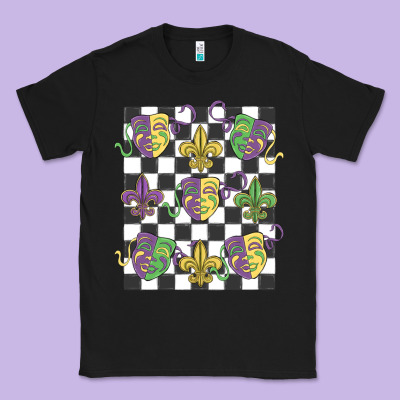 Mardi Gras Classic Tee Designed By Maliassmallbusiness