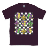 Plum mardi gras Classic Tee - MaliasSmallBusiness