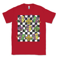 Red mardi gras Classic Tee - MaliasSmallBusiness