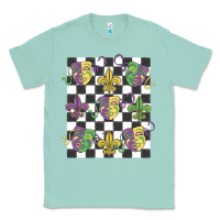 Seafoam mardi gras Classic Tee - MaliasSmallBusiness