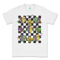 White mardi gras Classic Tee - MaliasSmallBusiness
