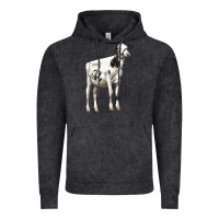 Vintage Black Holstein Heifer Vintage Hoodie - LillyAllenDesigns