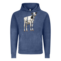 Vintage Denim Holstein Heifer Vintage Hoodie - LillyAllenDesigns