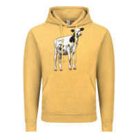 Vintage Mustard Holstein Heifer Vintage Hoodie - LillyAllenDesigns