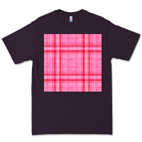 Valentines Day Plaid Seamless Pattern Premium Tee | Teevron