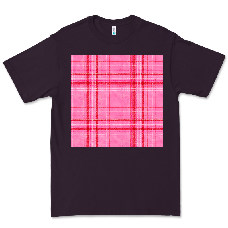 Valentines Day Plaid Seamless Pattern Premium Tee by BundleAndBundleShop | Teevron