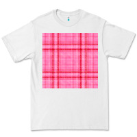 White valentines day plaid seamless pattern Premium Tee - BundleAndBundleShop