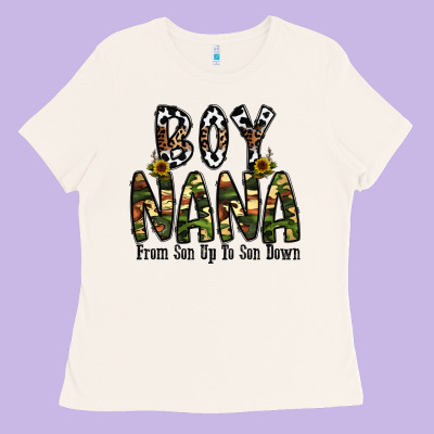 Boy Nana From Son Up To Son Down Ladies Tee Designed By Cowhidedigitalart