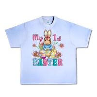Grape Ice my first easter with baby bunny and eggs Urban Heavy Tee - AdoDesignShop