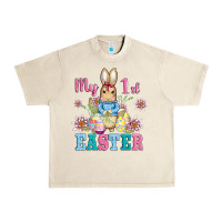 Sandshell my first easter with baby bunny and eggs Urban Heavy Tee - AdoDesignShop