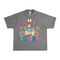 Tornado my first easter with baby bunny and eggs Urban Heavy Tee - AdoDesignShop