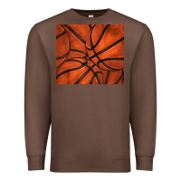 Chestnut distressed basketball pattern Premium Sweatshirt - TumblerDesignByShophia