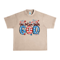 French Oak one nation under god Urban Heavy Tee - MaliasSmallBusiness