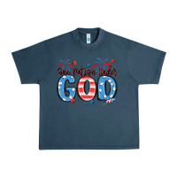 Midnight Navy one nation under god Urban Heavy Tee - MaliasSmallBusiness