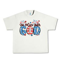 Pistachio one nation under god Urban Heavy Tee - MaliasSmallBusiness