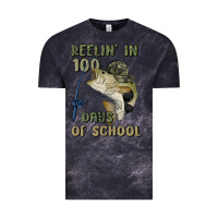 Cloud Black reelin' in 100 days of school Vintage Tee - MaliasSmallBusiness