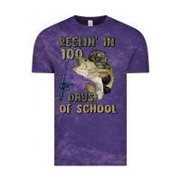 Cloud Purple reelin' in 100 days of school Vintage Tee - MaliasSmallBusiness