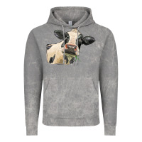 Cloud Rock holstein heifer face Vintage Hoodie - LillyAllenDesigns