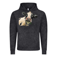 Holstein Heifer Face Vintage Hoodie | Teevron