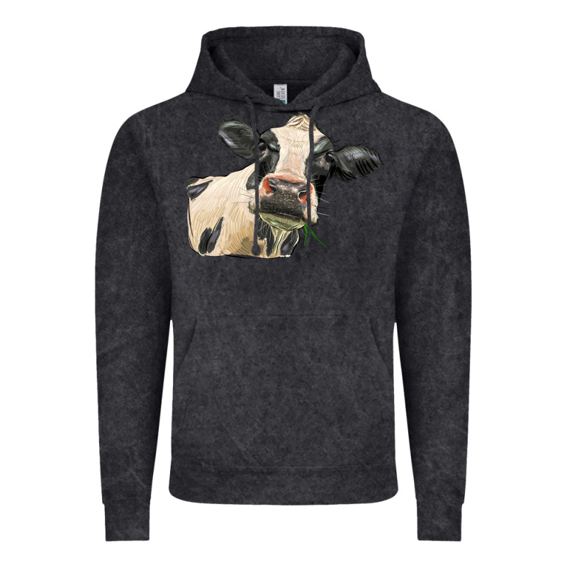 Holstein Heifer Face Vintage Hoodie by LillyAllenDesigns | Teevron