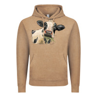 Vintage Coffee holstein heifer face Vintage Hoodie - LillyAllenDesigns
