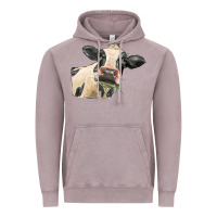 Vintage Zinc holstein heifer face Vintage Hoodie - LillyAllenDesigns