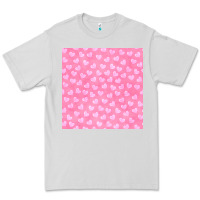 Dove Grey valentines day heart seamless pattern Premium Tee - BundleAndBundleShop