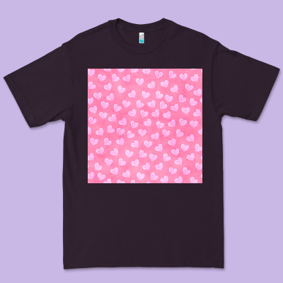Valentines Day Heart Seamless Pattern Premium Tee Designed By Bundleandbundleshop