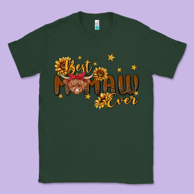 Best Mamaw Ever Cow Classic Tee Designed By Maliassmallbusiness