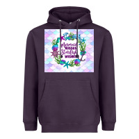 Plum mermaid kisses starfish wishes Heavyweight Hoodie - TumblerDesignByShophia