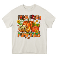 Cream farm fresh pupkins Heavy Core Tee - AdoDesignShop