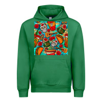 Emerald hispanic heritage month coffee cups and taco with glitter and leopard  Urban Hoodie - BundleAndBundleShop