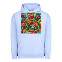 Pigment Grape Ice hispanic heritage month coffee cups and taco with glitter and leopard  Urban Hoodie - BundleAndBundleShop