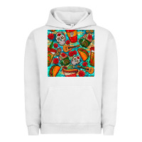 Pigment Lunar Rock hispanic heritage month coffee cups and taco with glitter and leopard  Urban Hoodie - BundleAndBundleShop