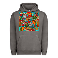 Pigment Tornado hispanic heritage month coffee cups and taco with glitter and leopard  Urban Hoodie - BundleAndBundleShop