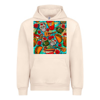 Sandshell hispanic heritage month coffee cups and taco with glitter and leopard  Urban Hoodie - BundleAndBundleShop