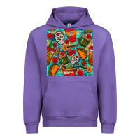 Tulip hispanic heritage month coffee cups and taco with glitter and leopard  Urban Hoodie - BundleAndBundleShop