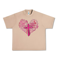 Burro jesus is love heart cross valentines day Urban Heavy Tee - MaliasSmallBusiness