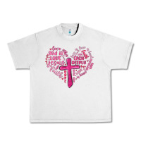Lunar Rock jesus is love heart cross valentines day Urban Heavy Tee - MaliasSmallBusiness
