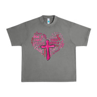 Tornado jesus is love heart cross valentines day Urban Heavy Tee - MaliasSmallBusiness