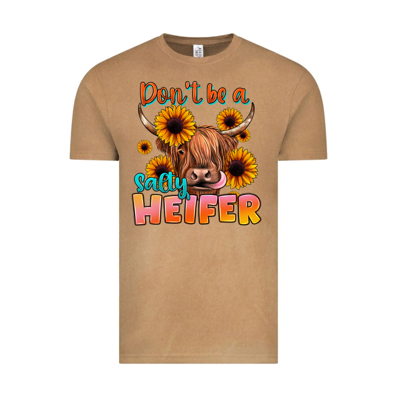 Dont Be A Salty Heifer Vintage Tee by JahusDesignShop | Teevron