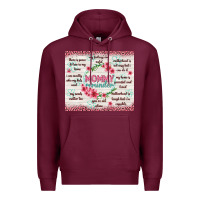 Burgundy mommy reminder Premium Hoodie - TumblerDesignByShophia
