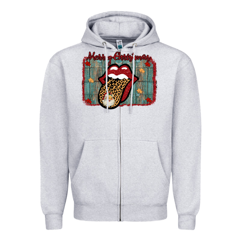 Merry Christmas Lips Santa Zipper Hoodie by Bettercallsaul | Teevron