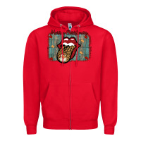Red Merry Christmas Lips Santa Zipper Hoodie - Bettercallsaul