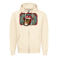 Sandshell Merry Christmas Lips Santa Zipper Hoodie - Bettercallsaul